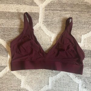 NEW Parade Plunge Bralette size 2, color Windsor Wine